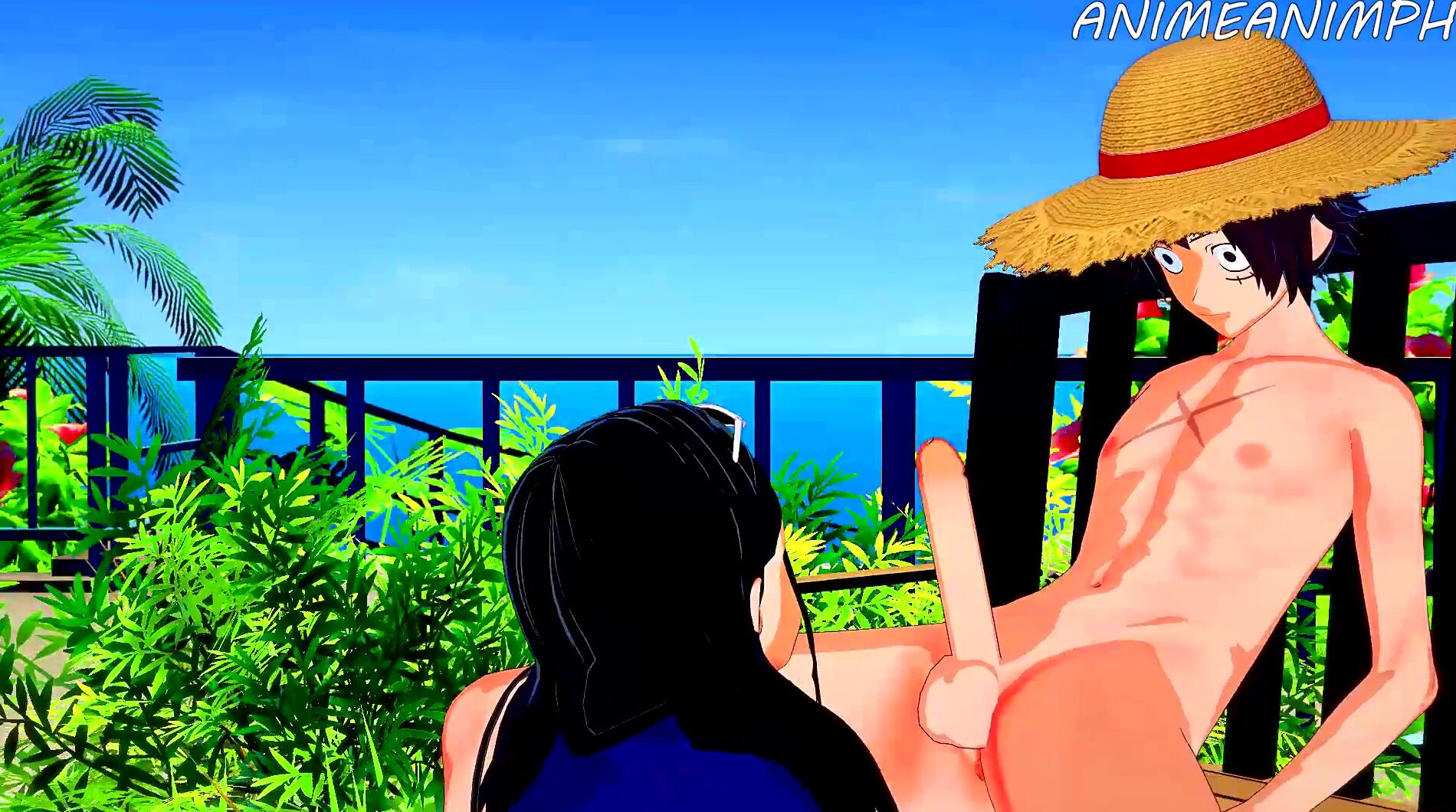 <b>1</b> <b>Piece</b> Anime: Nico Robin Long Melons Tittyfuck Jizzed.